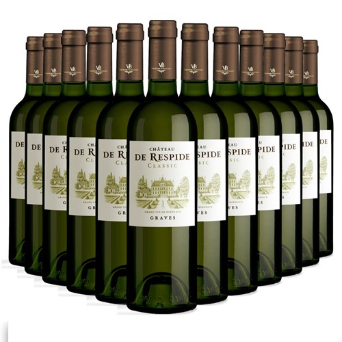 Case of 12 Chateau De Respide Bordeaux Blanc 75cl White Wine
